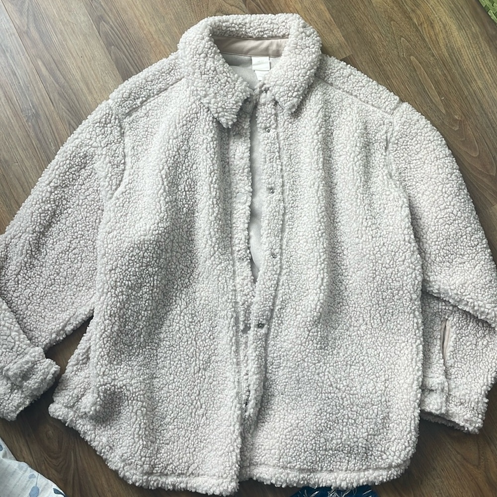 Sherpa oversized shacket